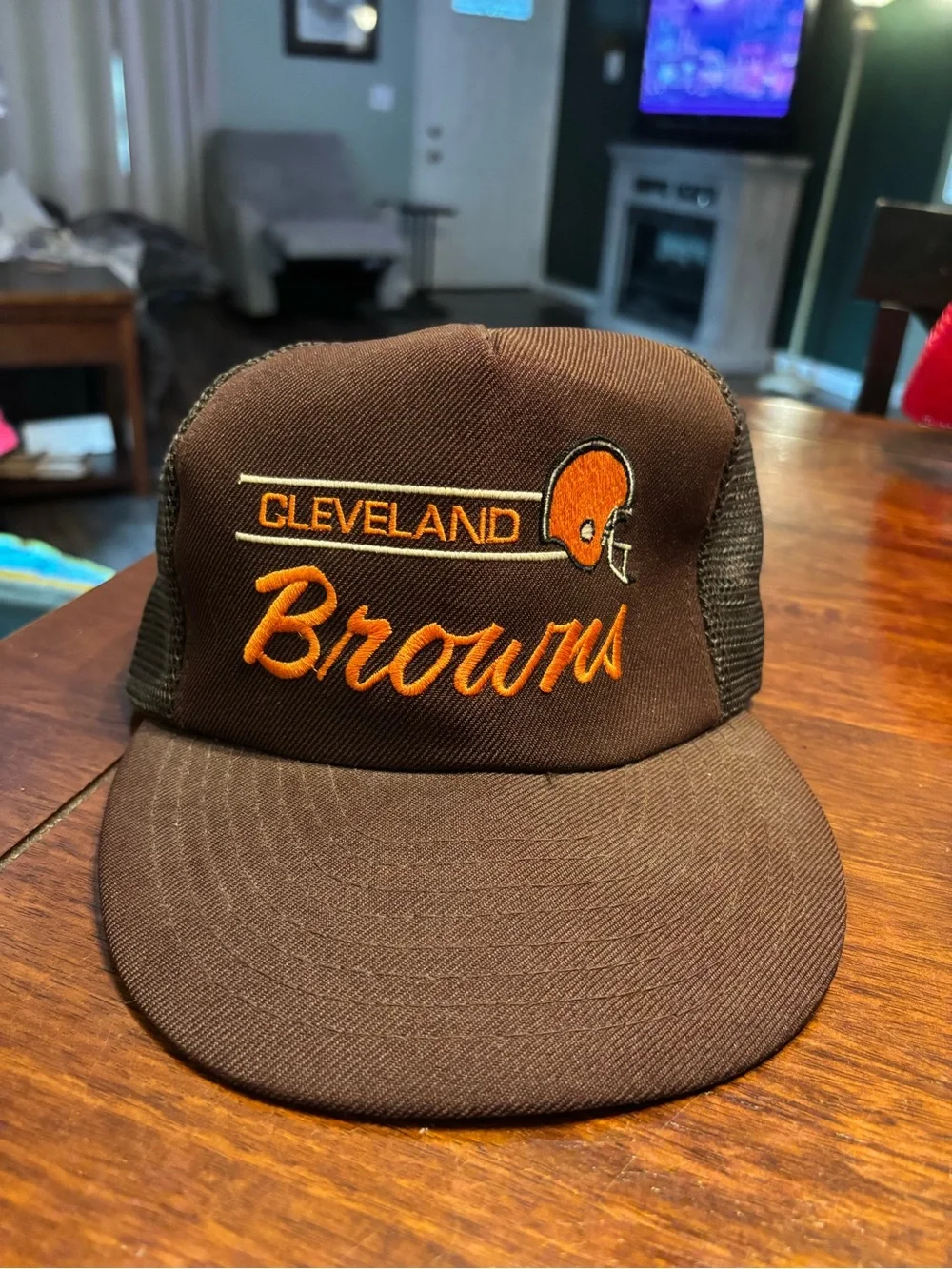 Brown & Orange browns Trucker Hat